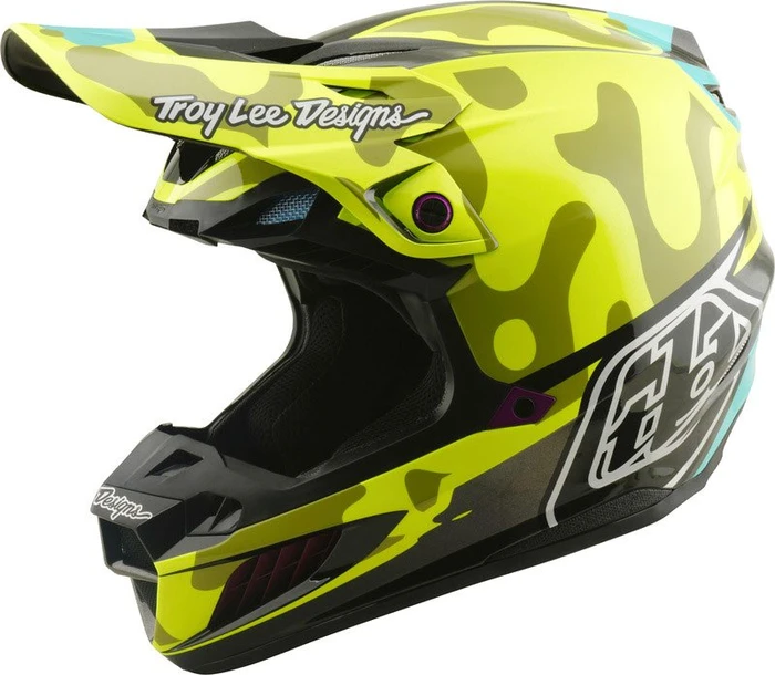 Troy Lee Designs SE5 Composite Myth Flo gelb matt