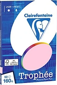 Clairefontaine Trophée Universalpapier matt rosa, A4, 160g/m², 100 Blatt