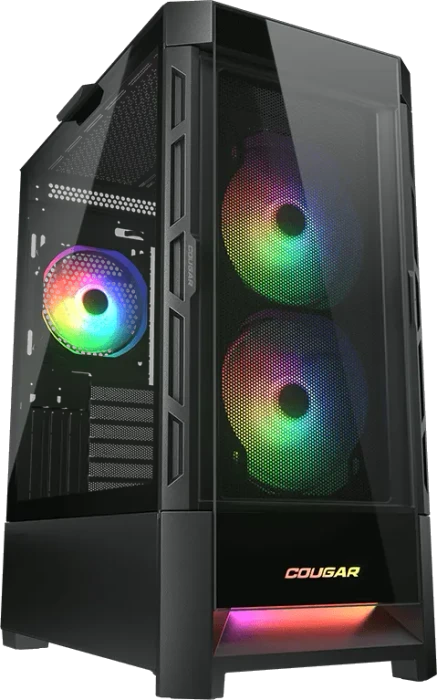Cougar Duoface RGB, schwarz, Glasfenster
