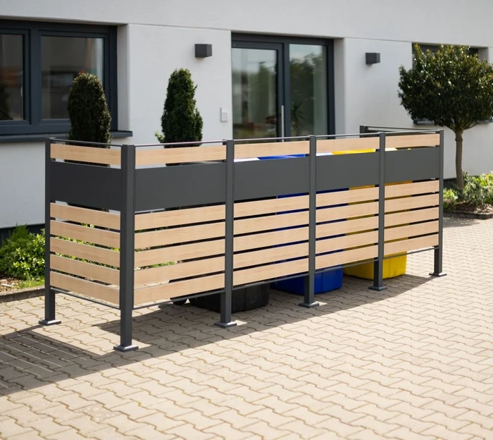 Westmann Planum 120 Mülltonnenbox 4x 240l holzoptik