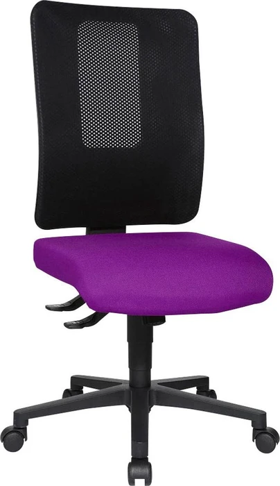 Topstar Open X (N) Bürostuhl, Fußkreuz Kunststoff schwarz, Bezug Stoff violett