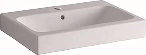 Geberit iCon Waschtisch 60cm, Hahnloch mittig, weiß