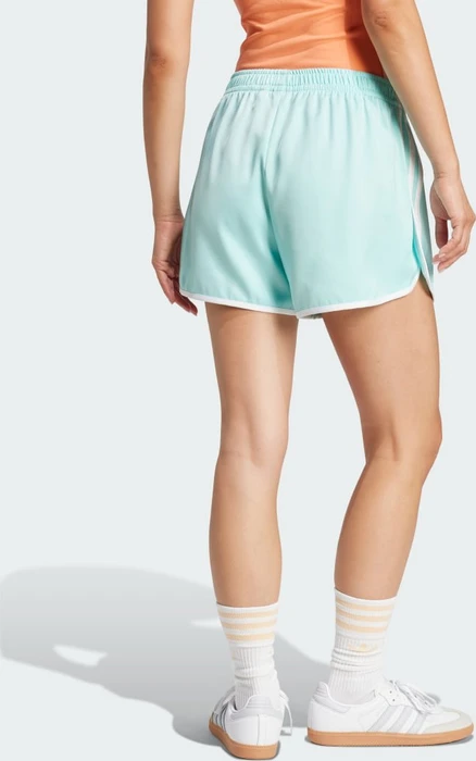 adidas Adicolor 3-Streifen Sprinter Laufhose kurz semi flash aqua (Damen)