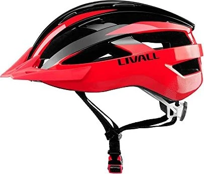 Livall MT1 Helm schwarz/rot