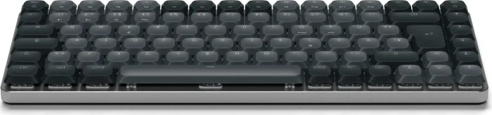 Satechi SM1 Slim Mechanical Backlit BT Keyboard, Dark, grau/schwarz, low-profile BROWN Switches, USB/Bluetooth, DE