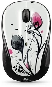 Logitech M325 Wireless Mouse Fingerprint Flowers, USB