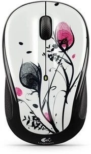 Logitech M325 Wireless Mouse Fingerprint Flowers, USB