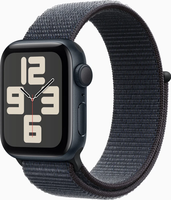 Apple Watch SE (2022) (GPS) 40mm Mitternacht mit Sport Loop Tinte