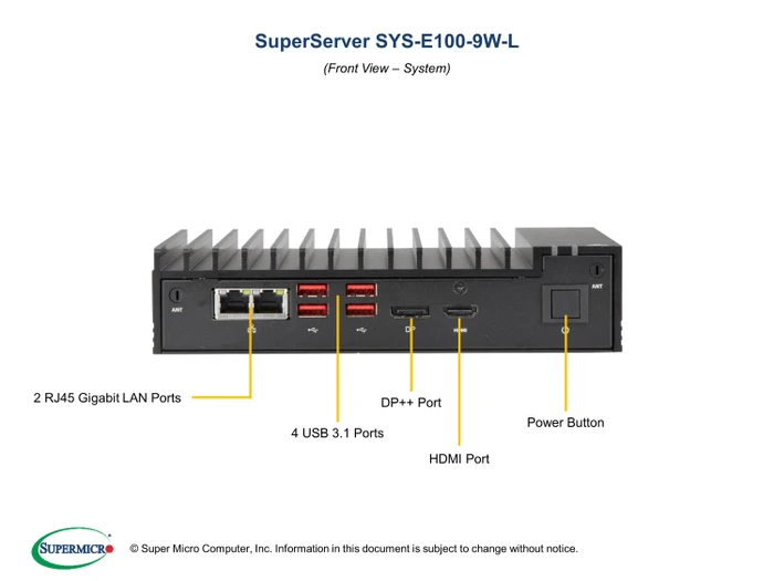 Supermicro SuperServer E100-9W-L