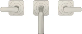 Hansgrohe Axor Citterio M 3-Loch Waschbeckenarmatur mit Hebelgriffen 166mm edelstahloptik