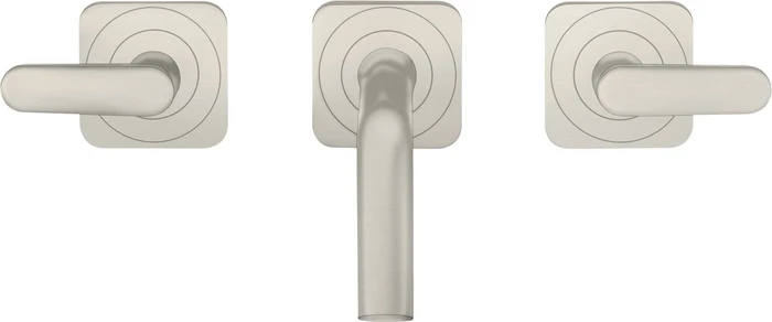 Hansgrohe Axor Citterio M 3-Loch Waschbeckenarmatur mit Hebelgriffen 166mm edelstahloptik