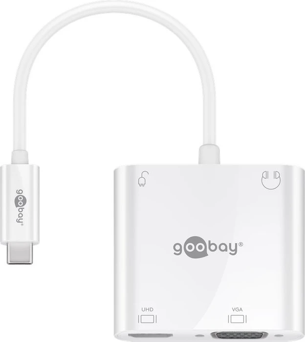 Wentronic Goobay Multiport-Adapter HDMI, VGA, PD, USB-C 3.0 [Stecker]