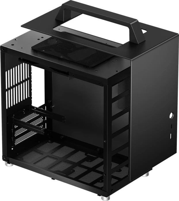 Jonsbo T8 PLUS Black, schwarz, Glasfenster, Mini-ITX