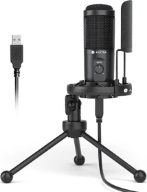 Axxtra USB-Mikrofon mit Popschutz