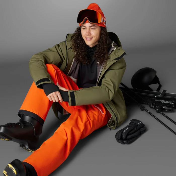 adidas Terrex Xperior 2L Insulated Tech Skihose lang semi impact orange/white (Herren)