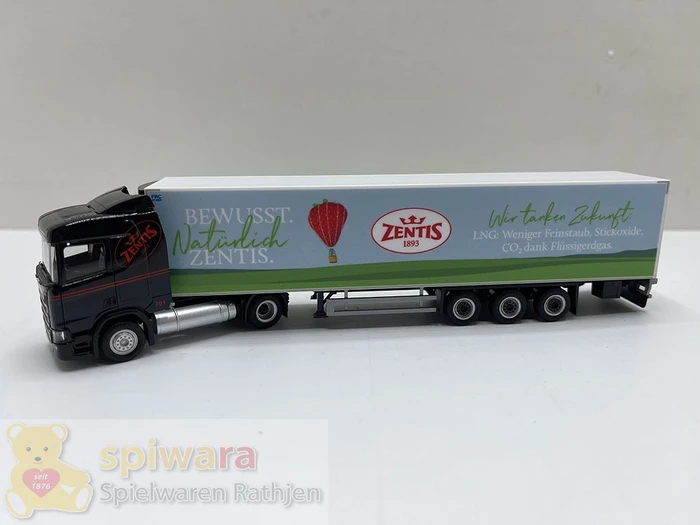 Herpa Scania CR20 ND LNG Kühlkoffer-Sattelzug Zentis Nordrhein-Westfalen/Aachen
