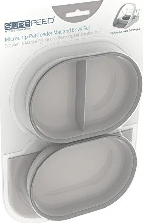 Sure Petcare SureFeed Split-Schale, Schale und Matte, Set, grau