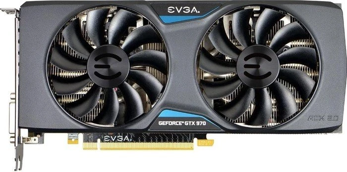 EVGA GeForce GTX 970 SuperClocked+ ACX 2.0, 4GB GDDR5, 2x DVI, HDMI, DP