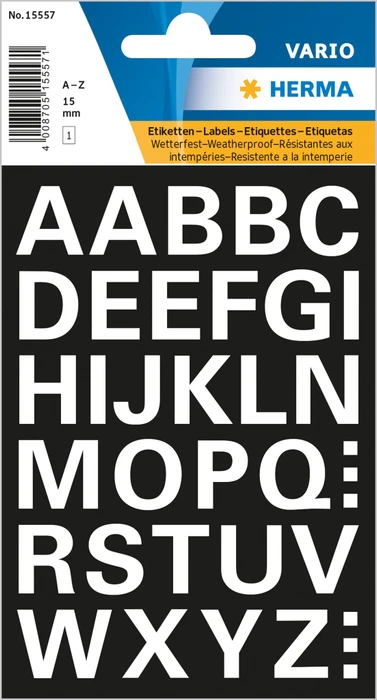 Herma Buchstabenetiketten