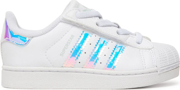 adidas Superstar II CF EL Infant weiß/violett (Junior)