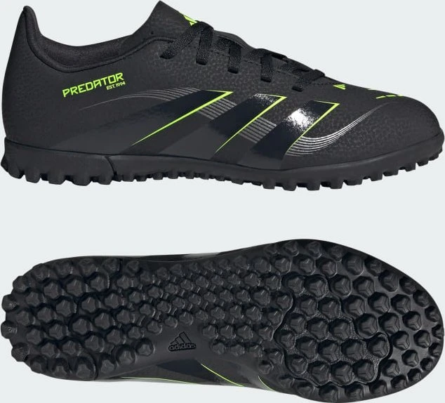 adidas Predator Club TF core black/carbon/lucid lemon (Junior)