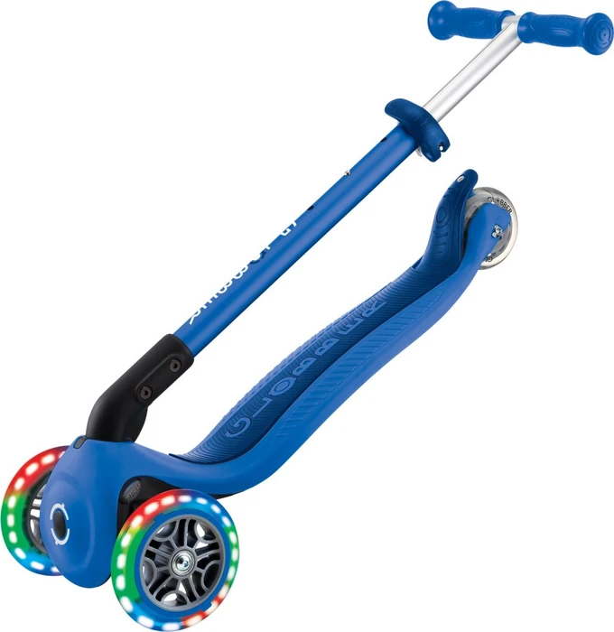 Globber Primo Foldable Lights Kickboard navy blue