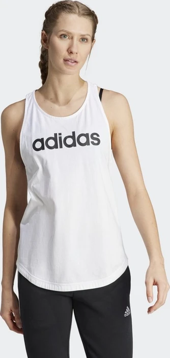 adidas Loungewear Essentials Loose Logo Funktionsshirt ärmellos weiß/schwarz (Damen)