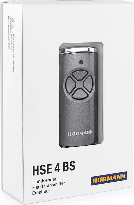Hörmann HSE 4 BiSecure Handsender für Garagentor 4-Kanal, Frozen Grey