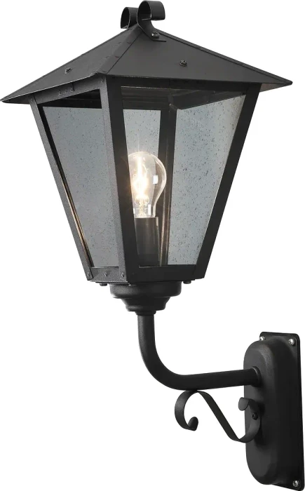 Konstsmide Benu E27 26cm Wandleuchte stehend schwarz