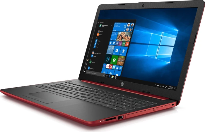HP Laptop 15-da0503ng, Scarlet Red/Ash Silver, Pentium Silver N5000, 4GB RAM, 1TB HDD, DE