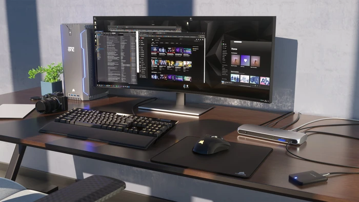 Corsair TBT100 Thunderbolt 3 Dock (2x HDMI), Thunderbolt 3 [Buchse]