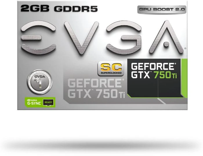 EVGA GeForce GTX 750 Ti Superclocked, 2GB GDDR5, DVI, HDMI, DP