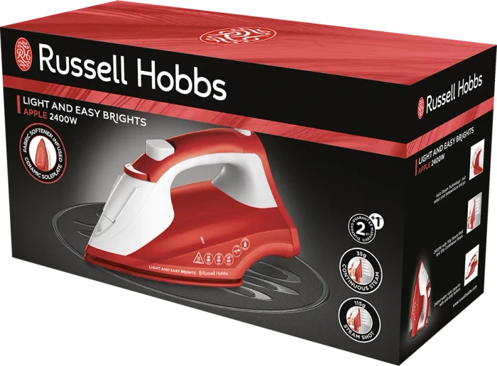 Russell Hobbs Light & Easy Brights Dampfbügeleisen apple