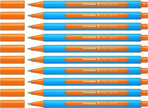 Schneider Slider Edge, XB Kugelschreiber orange/blau, 10er-Pack