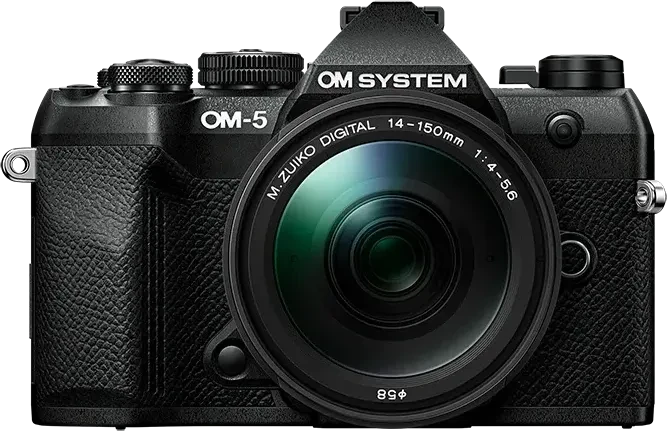 OM System OM-5 Mark II schwarz mit Objektiv M.Zuiko digital ED 14-150mm 4.0-5.6 II