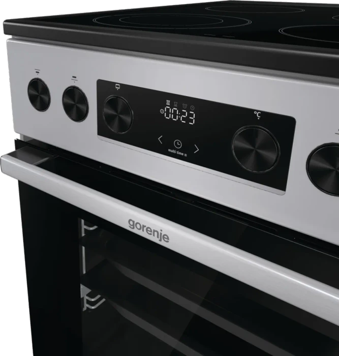 Gorenje GECS5C70SPAOT Elektroherd mit Glaskeramik-Kochfeld