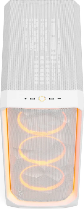 Fractal Design Meshify 3 Ambience Pro RGB White TG Clear Tint, weiß, Glasfenster