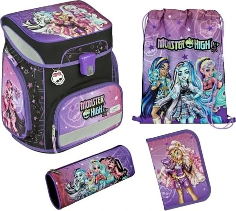 scooli Easy Fit Monster High Schultaschen-Set, 5-tlg.