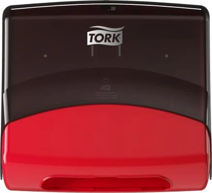Tork Einzeltuchspender W4 schwarz/rot