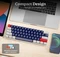 Newmen GM610 60% Wireless Mechanical Gaming Keyboard, LEDs RGB, Outemu Red, USB/Bluetooth, US Vorschaubild