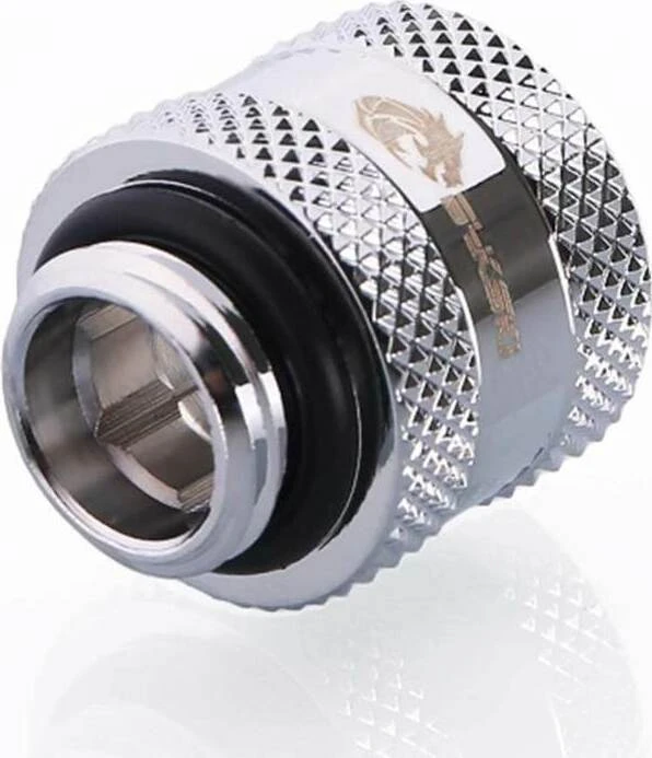 Bykski Flex Fitting Schlauchanschluss G1/4" auf 13/10mm, silber