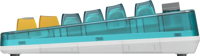 8BitDo Retro 87 Mechanical Keyboard - N64 30th Collection, Clear Blue, Cloud Gray Linear, USB/Bluetooth, US