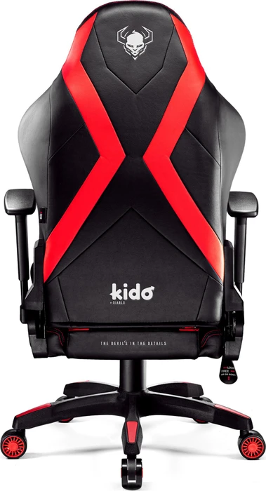 Diablo Chairs X-Horn 2.0 Kido Kinder-Gamingstuhl, schwarz/rot