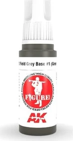 AK-Interactive 3rd Gen Acrylic Colors Figures field grey base #1 green uniform, 17ml