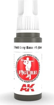 AK-Interactive 3rd Gen Acrylic Colors Figures field grey base #1 green uniform, 17ml