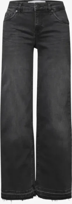 Street One Studio Wide Leg Jeans black soft wash (Damen)