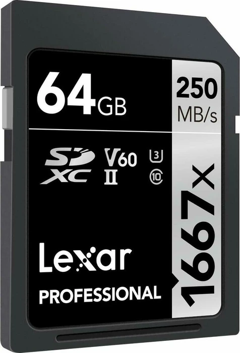 Lexar Professional 1667x Silver Series R250/W120 64GB, UHS-II U3, Class 10, 2er-Pack
