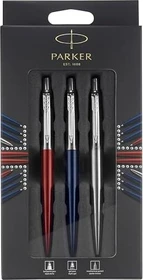 Parker Jotter London Duo Discovery Pack, Royal Blue/Kensington Red/Stainless Steel, 3 Stück