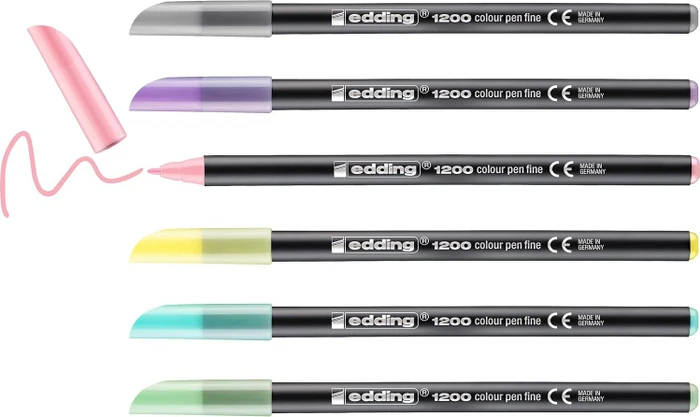 edding 1200 Bibi & Tina pastell sortiert, 6er-Set, Etui