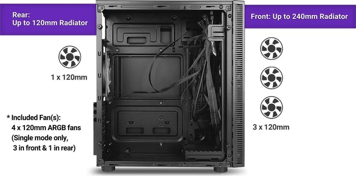 Antec NX210, Glasfenster